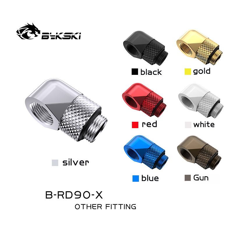 Pc Gaming Liquid Cooling - Bykski B-RD90-X 90 Degree Brass Rotary