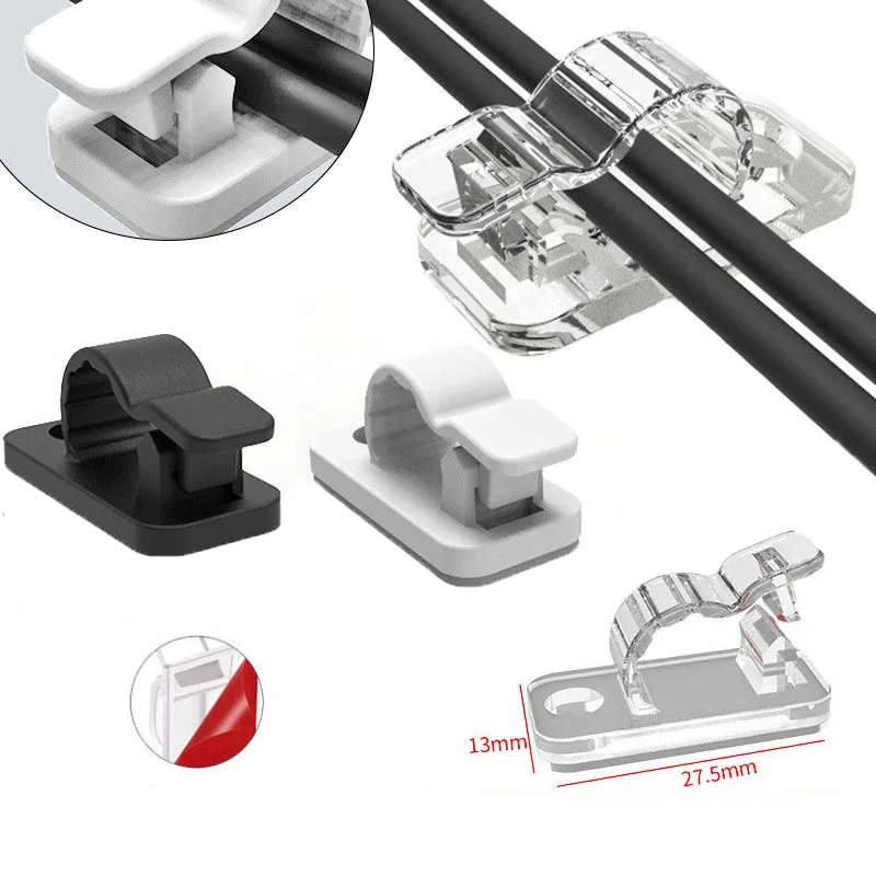 Cable Management Sleeve - 10/50PCS Cable Organizer Clips Cable Management
