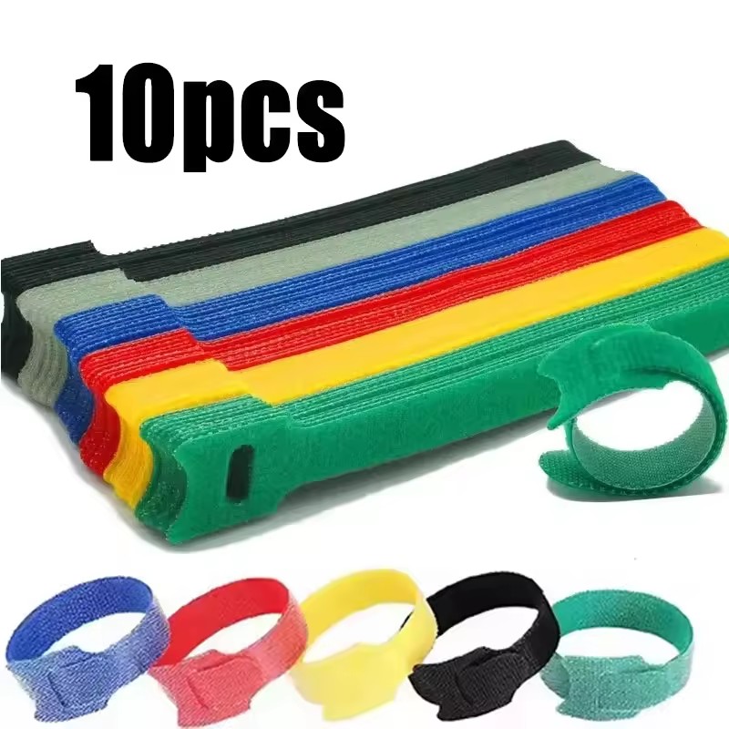 Cable Management Sleeve - 10-50Pcs Multipurpose Fastener Cable Straps Tape