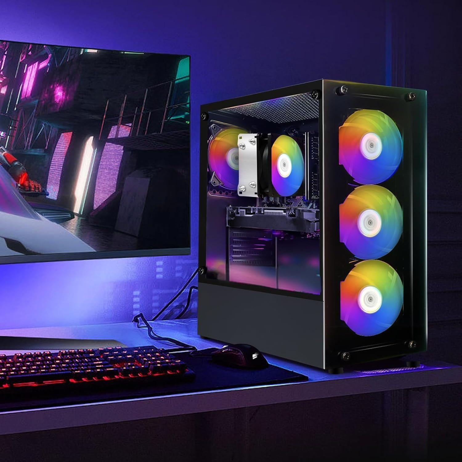 Pc Gaming Amd Ryzen 5 - Gaming PC Desktop Computer, AMD Ryzen
