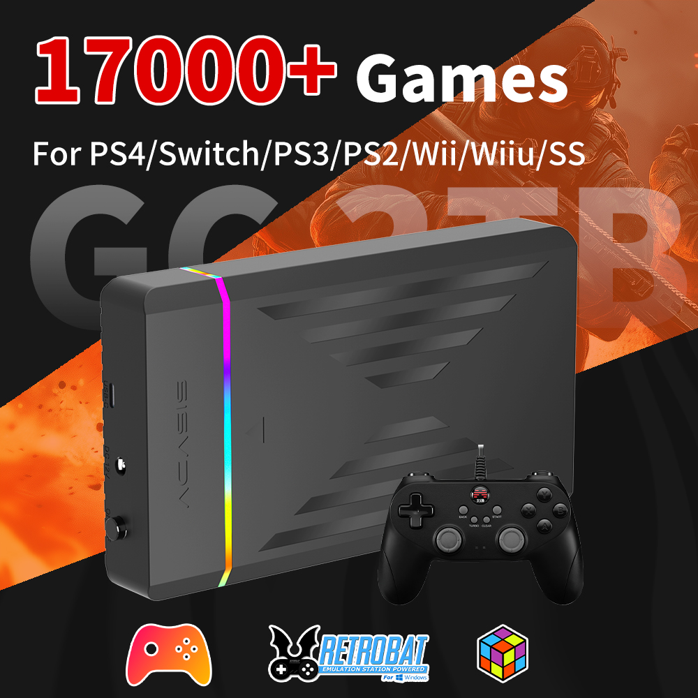 Pc Gaming Aaa - Portable Gaming HDD 3TB Launchbox&Playnite&Retrobat Game