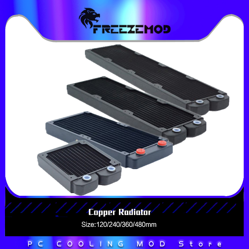 Pc Gaming Liquid Cooling - FREEZEMOD G1/4 29mm Thick Copper Radiator