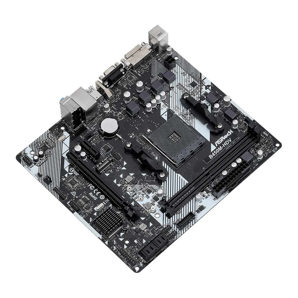 ASROCK B450M-HDV R4.0 Motherbo - Pc Gaming Amd Ryzen 5 ulasan dan harga