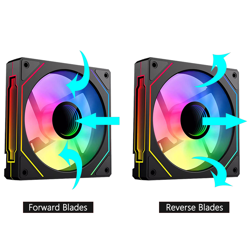 JUMPEAK MS120 120mm Case Fan 5 - Pc Gaming Liquid Cooling ulasan dan harga