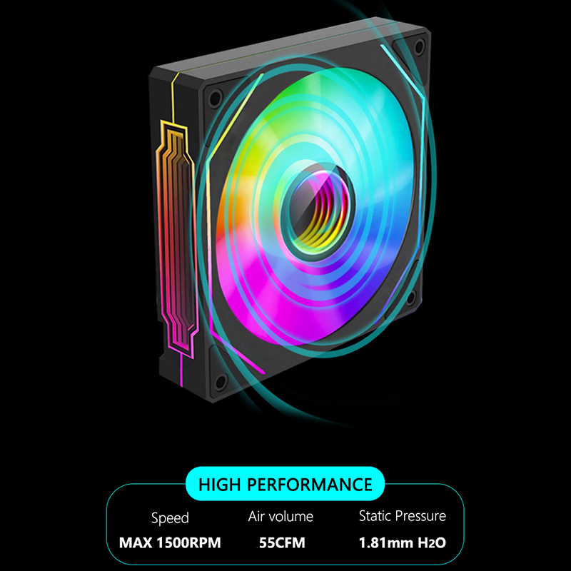 JUMPEAK MS120 120mm Case Fan 5 - Pc Gaming Liquid Cooling ulasan dan harga