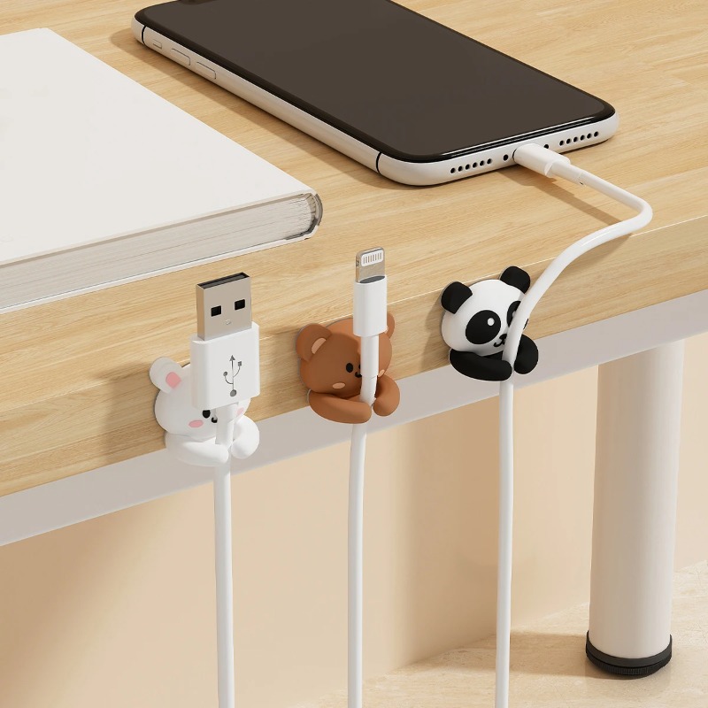 Cute Cartoon Desktop Cable Org - Cable Management Sleeve ulasan dan harga