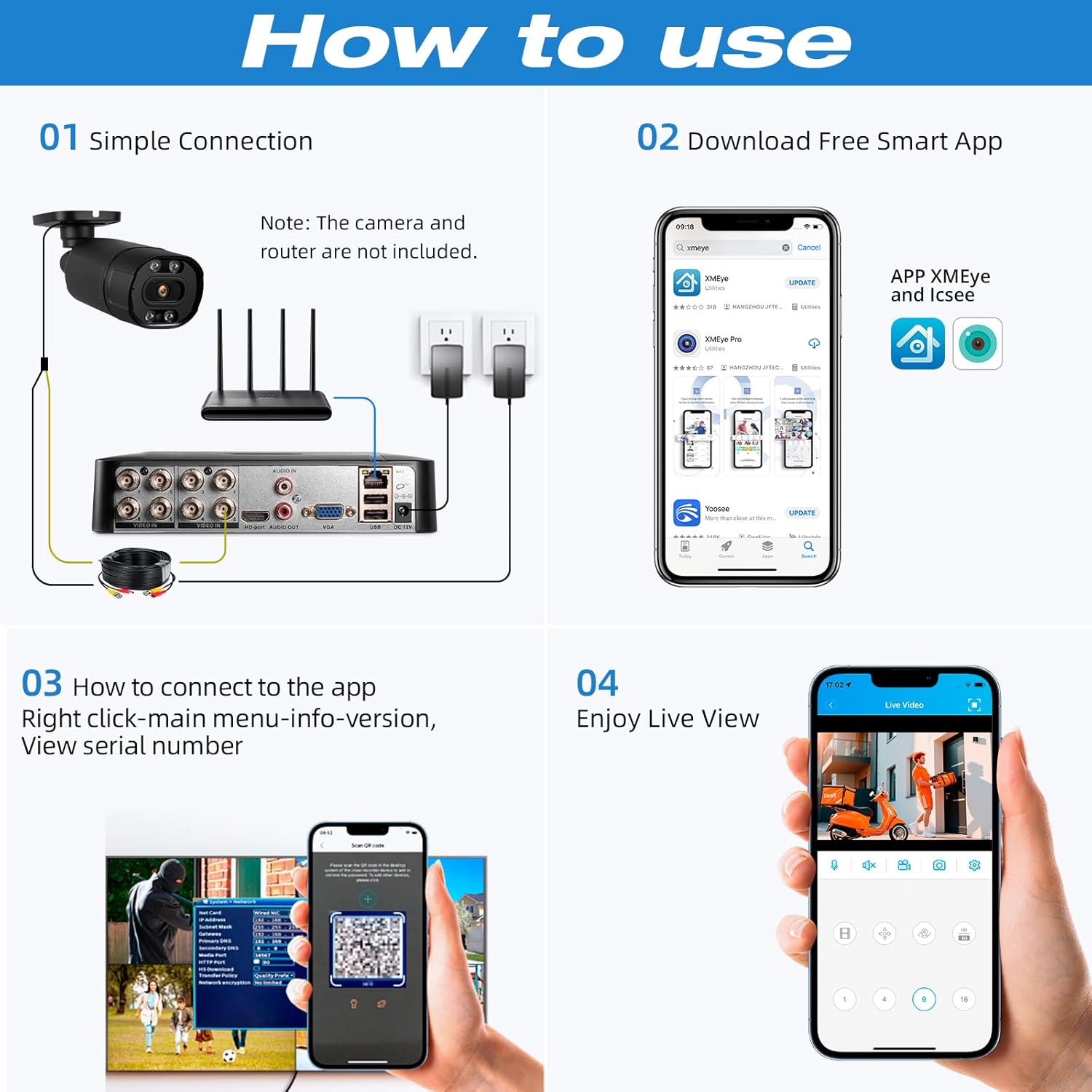 4CH 8CH mini CCTV Surveillance - Pc Gaming Vr ulasan dan harga