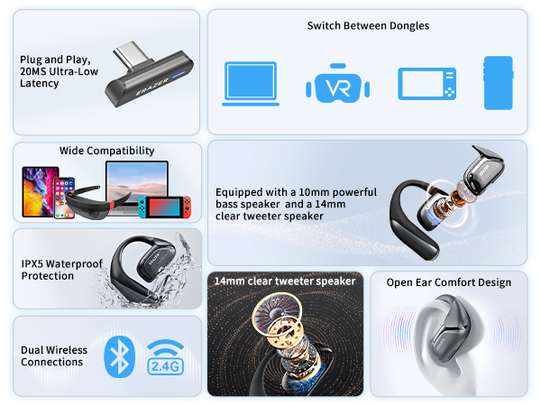 ERAZER XF29 Gaming Bluetooth H - Pc Gaming Vr ulasan dan harga