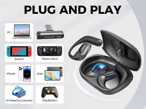 ERAZER XF29 Gaming Bluetooth H - Pc Gaming Vr ulasan dan harga
