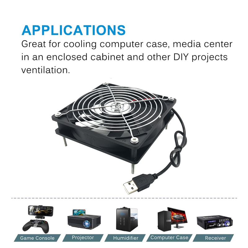 8/12cm 12V USB Powered Compute - Pc Gaming Vr ulasan dan harga
