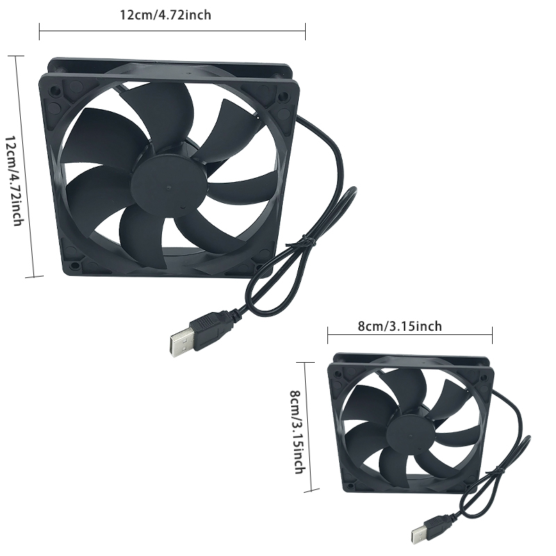 8/12cm 12V USB Powered Compute - Pc Gaming Vr ulasan dan harga