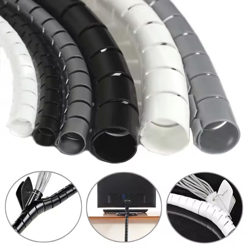 2M/1M Flexible Spiral Cable Wi - Cable Management Sleeve ulasan dan harga