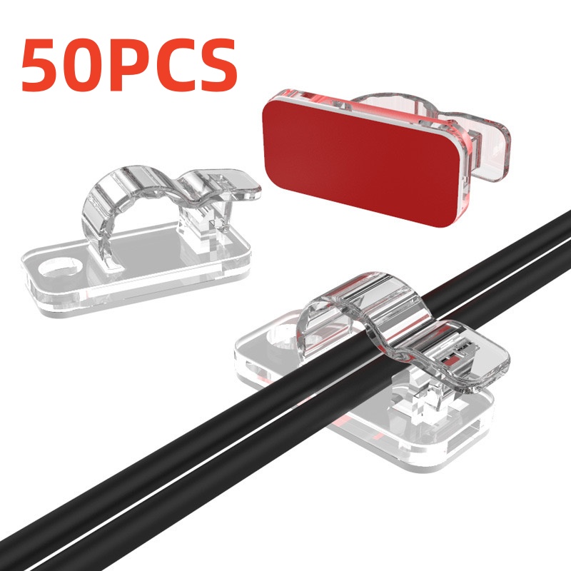 10/50PCS Cable Organizer Clips - Cable Management Sleeve ulasan dan harga