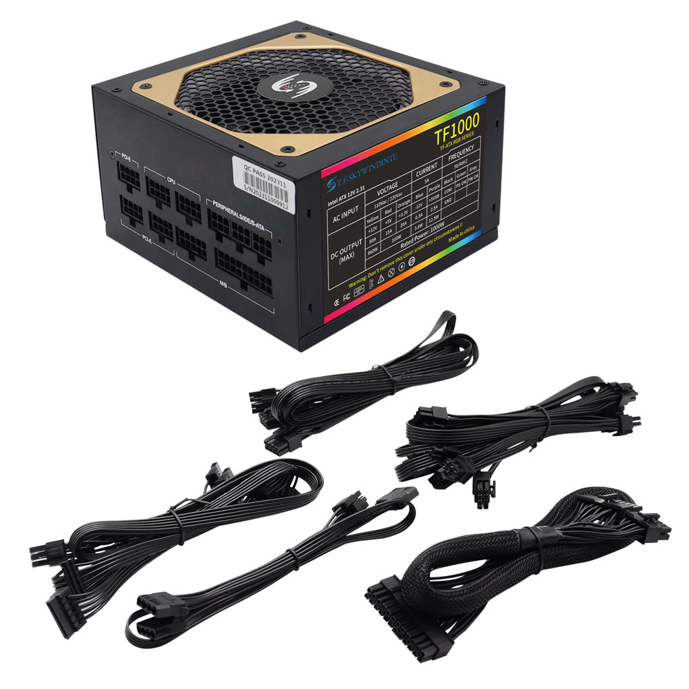 T.F.SKYWINDINTL 1000W Rgb ATX  - Pc Gaming Watt ulasan dan harga