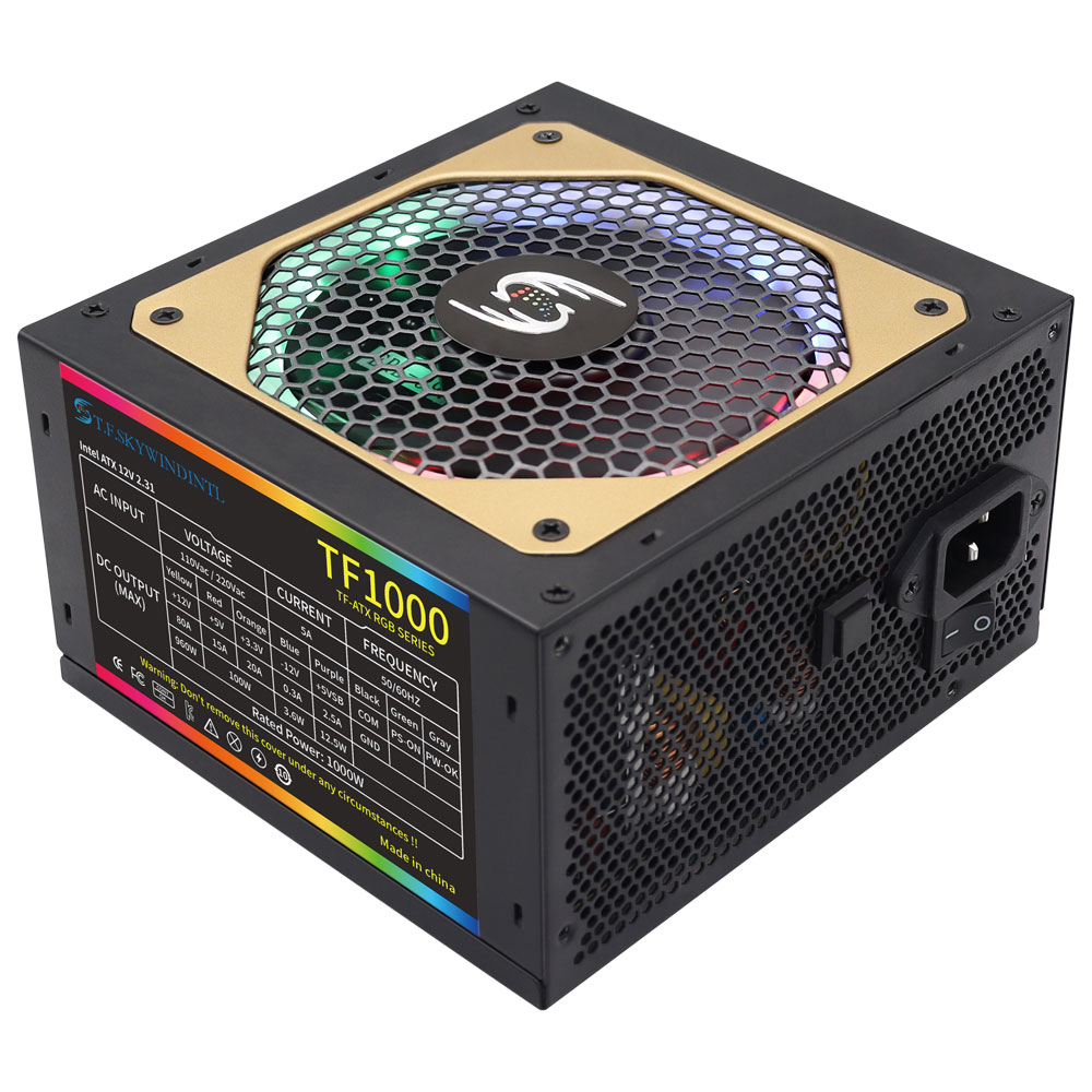 T.F.SKYWINDINTL 1000W Rgb ATX  - Pc Gaming Watt ulasan dan harga