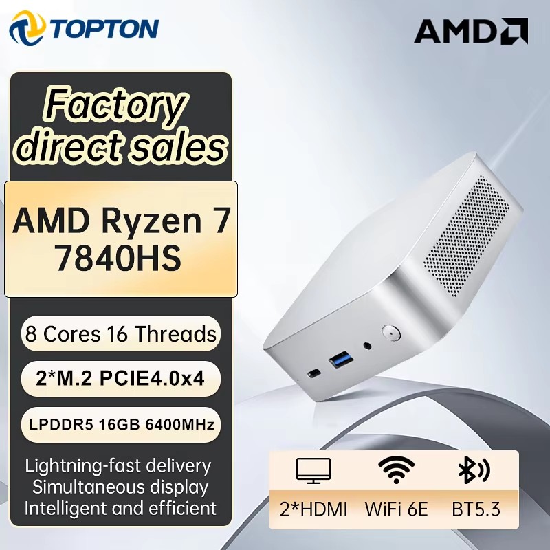 Topton Portable Gaming Mini PC - Pc Gaming Amd Ryzen 5 ulasan dan harga