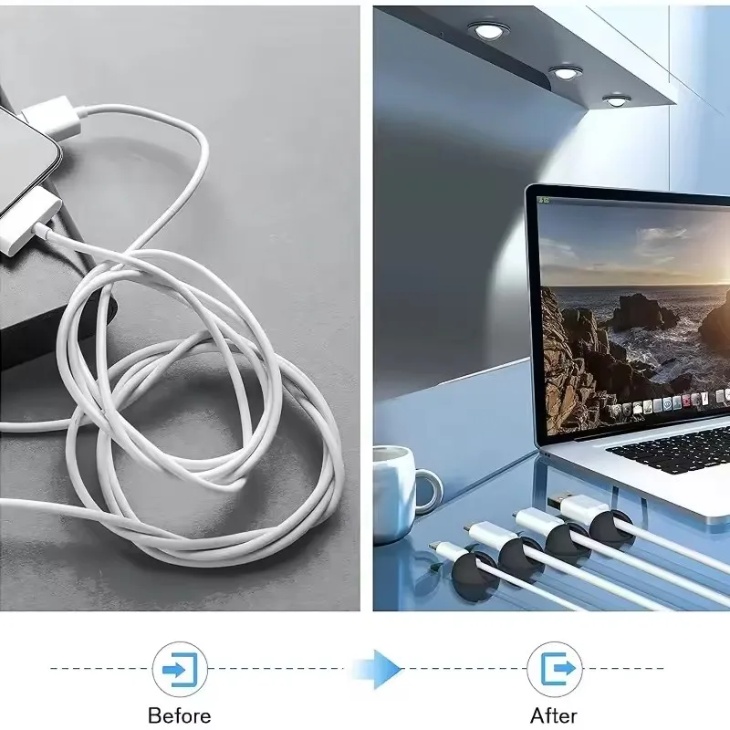 Cable Clips Phone Cord Holder  - Cable Management Sleeve ulasan dan harga