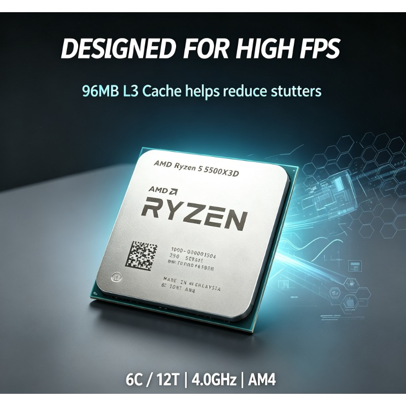 AMD Ryzen 5 5500X3D DIY Gaming - Pc Gaming Amd Ryzen 5 ulasan dan harga