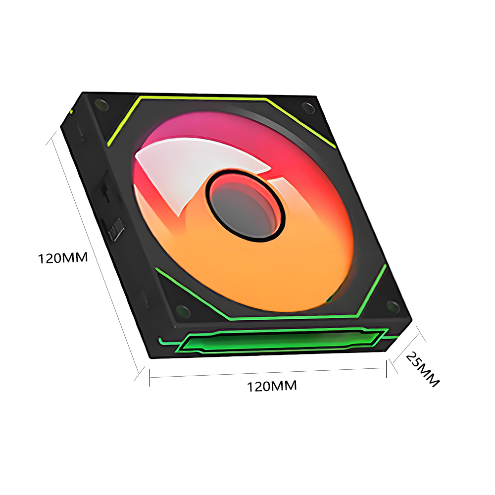 PC Case Fan 120mm ARGB Mirror  - Pc Gaming Liquid Cooling ulasan dan harga