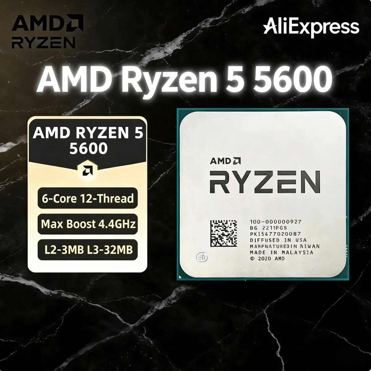 AMD Ryzen 5 5600 Processor AMD - Pc Gaming Amd Ryzen 5 ulasan dan harga
