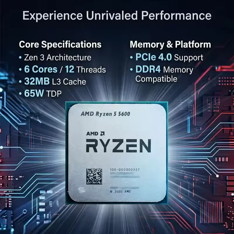 AMD Ryzen 5 5600 Processor AMD - Pc Gaming Amd Ryzen 5 ulasan dan harga