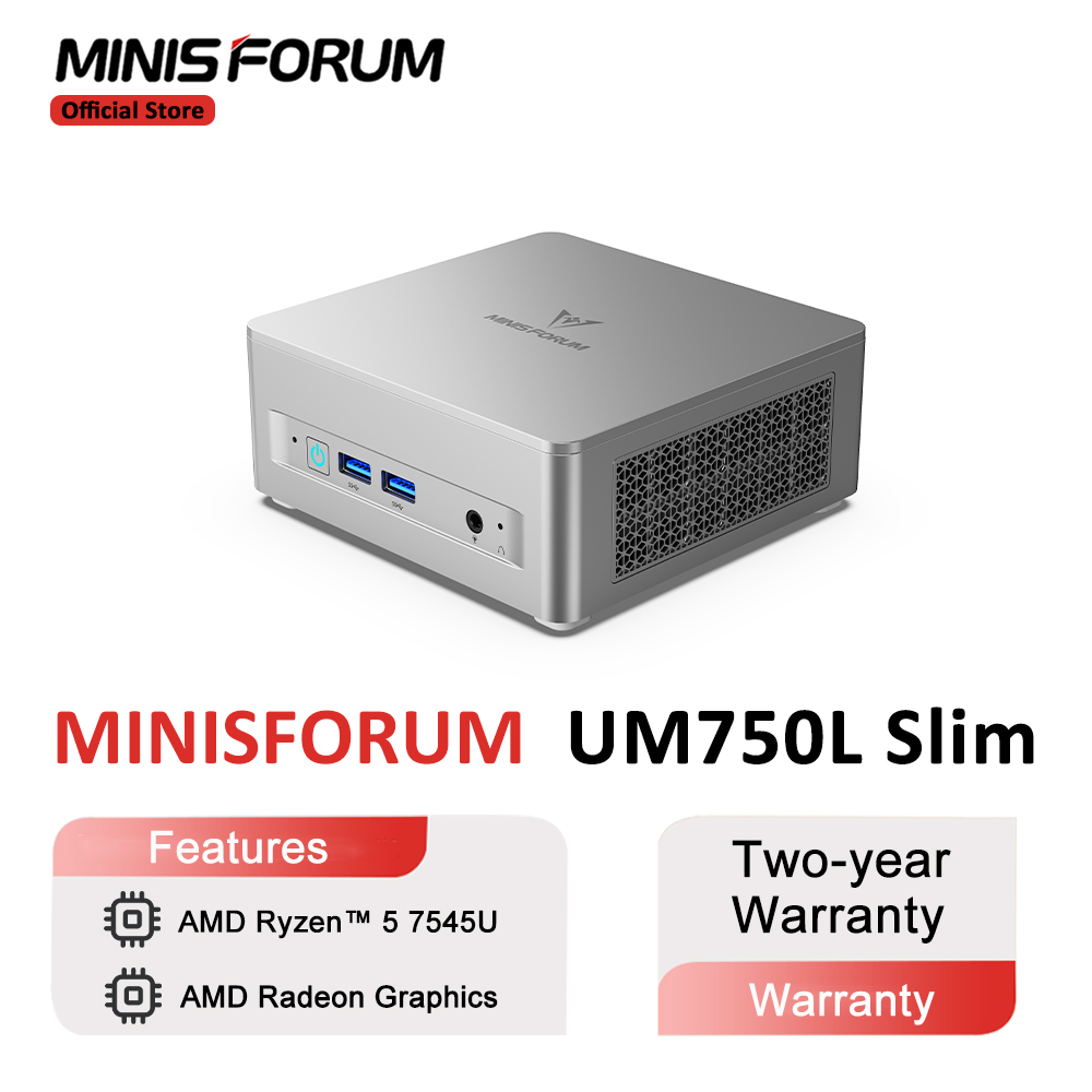 MINISFORUM Mini PC UM750L Slim - Pc Gaming Amd Ryzen 5 ulasan dan harga