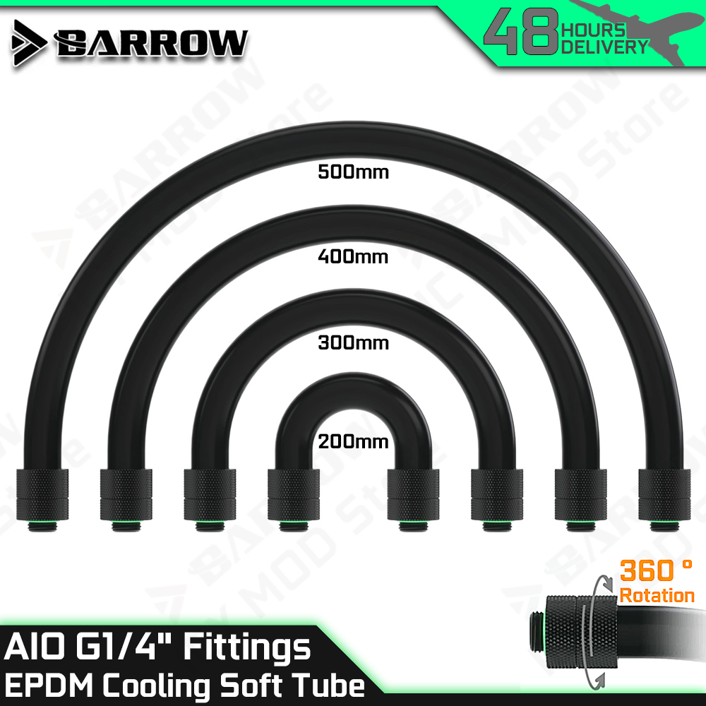 Barrow AIO EPDM Soft Tube G1/4 - Pc Gaming Liquid Cooling ulasan dan harga