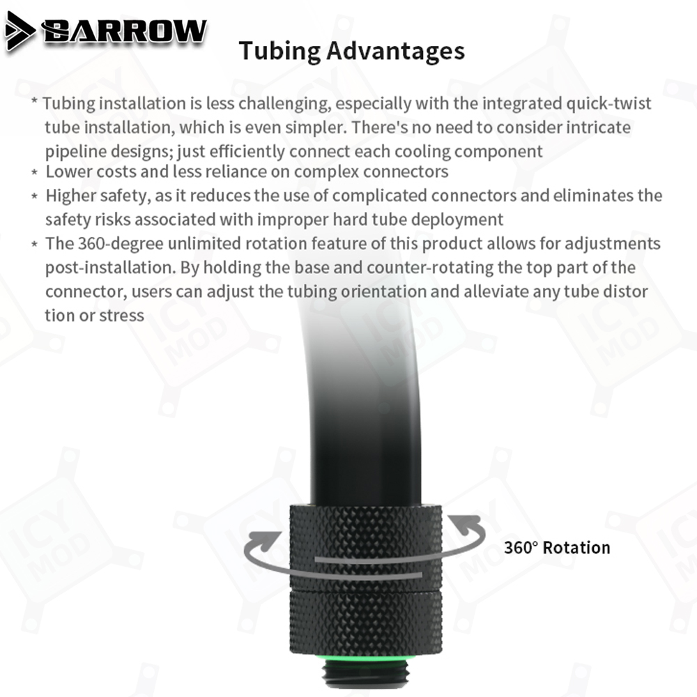 Barrow AIO EPDM Soft Tube G1/4 - Pc Gaming Liquid Cooling ulasan dan harga