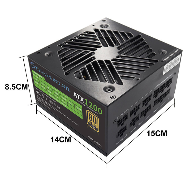 PCIE 5.0 1200W PC Power Supply - Pc Gaming Watt ulasan dan harga