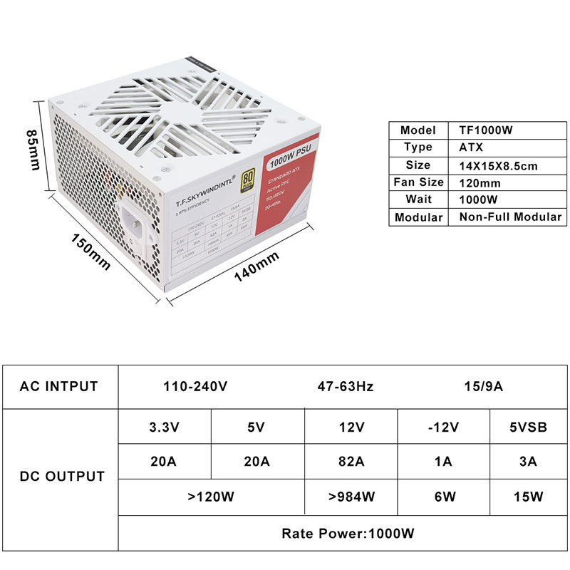 Power Supply 1000 watt gaming  - Pc Gaming Watt ulasan dan harga