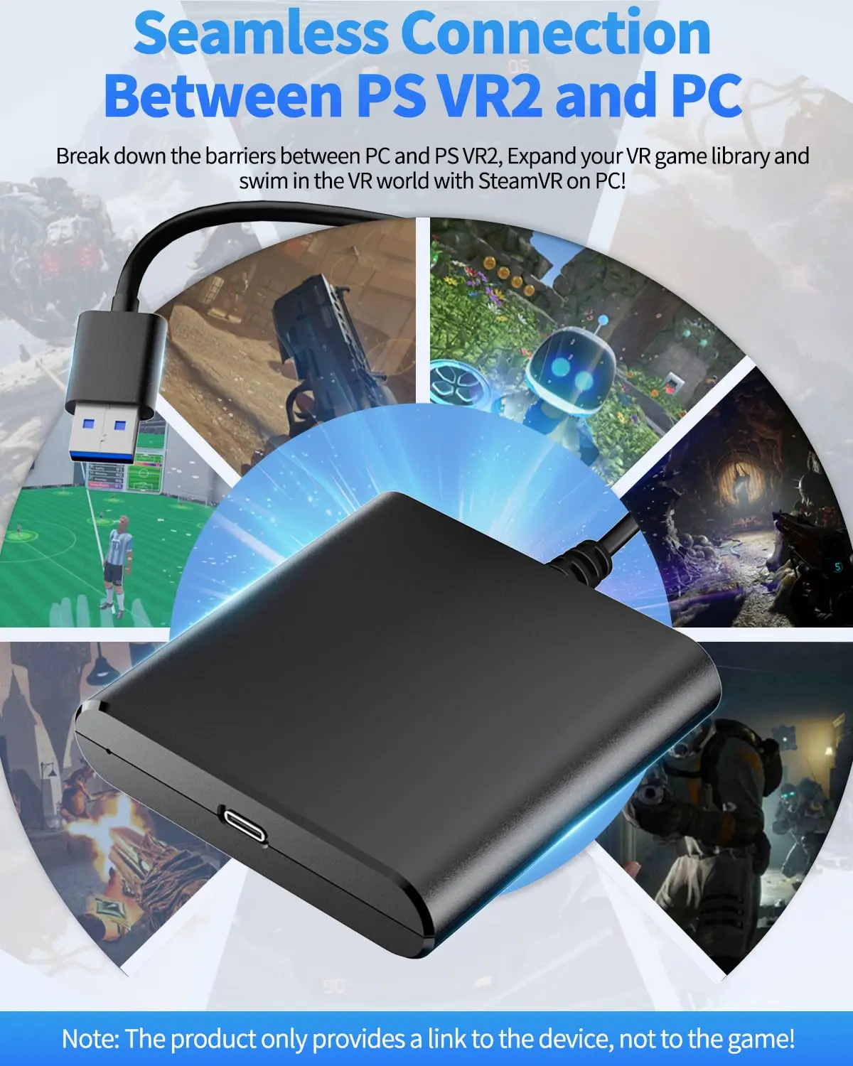 For PS5 VR2 PC Adapter PSVR2 C - Pc Gaming Vr ulasan dan harga