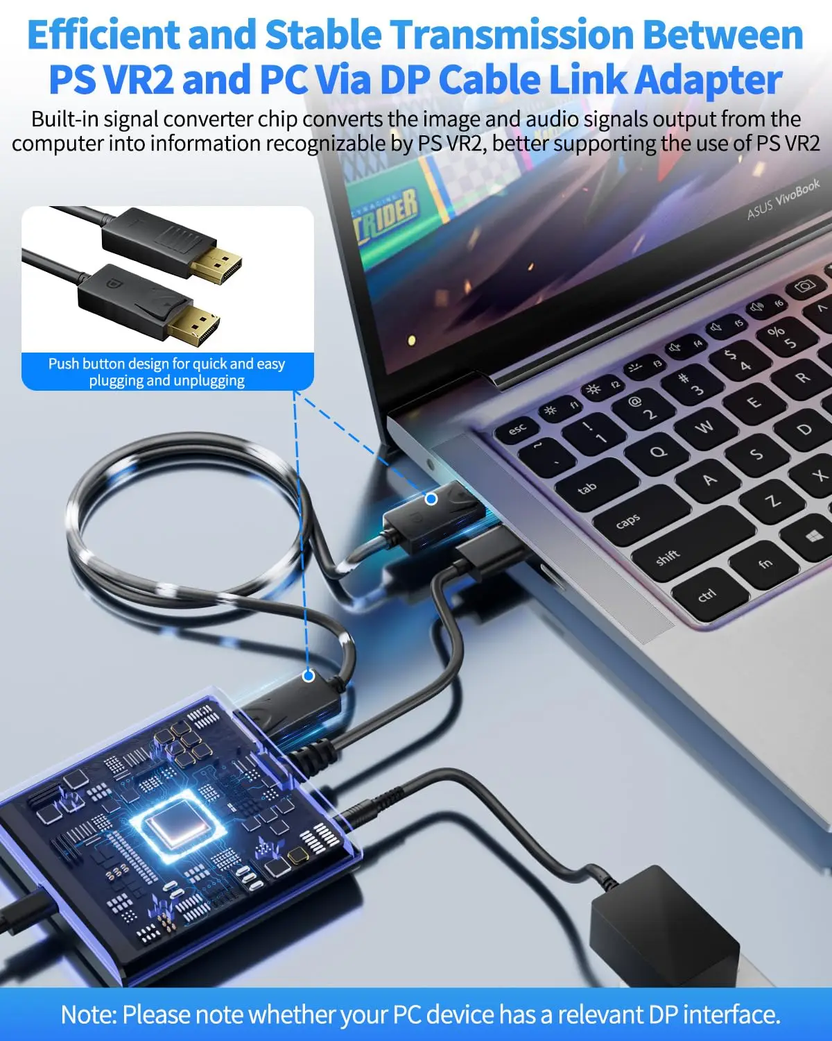 For PS5 VR2 PC Adapter PSVR2 C - Pc Gaming Vr ulasan dan harga