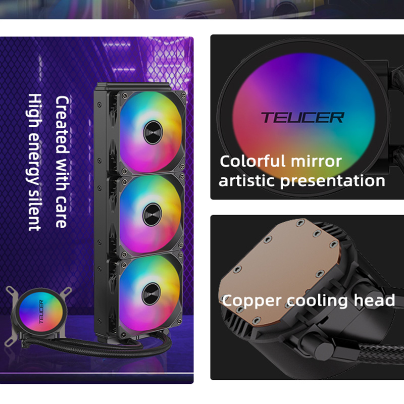 TEUCER AF-120 Water Cooler 12c - Pc Gaming Liquid Cooling ulasan dan harga