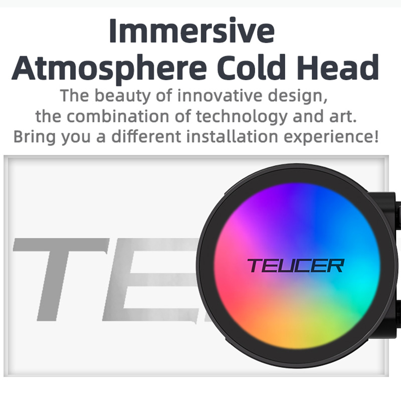 TEUCER AF-120 Water Cooler 12c - Pc Gaming Liquid Cooling ulasan dan harga