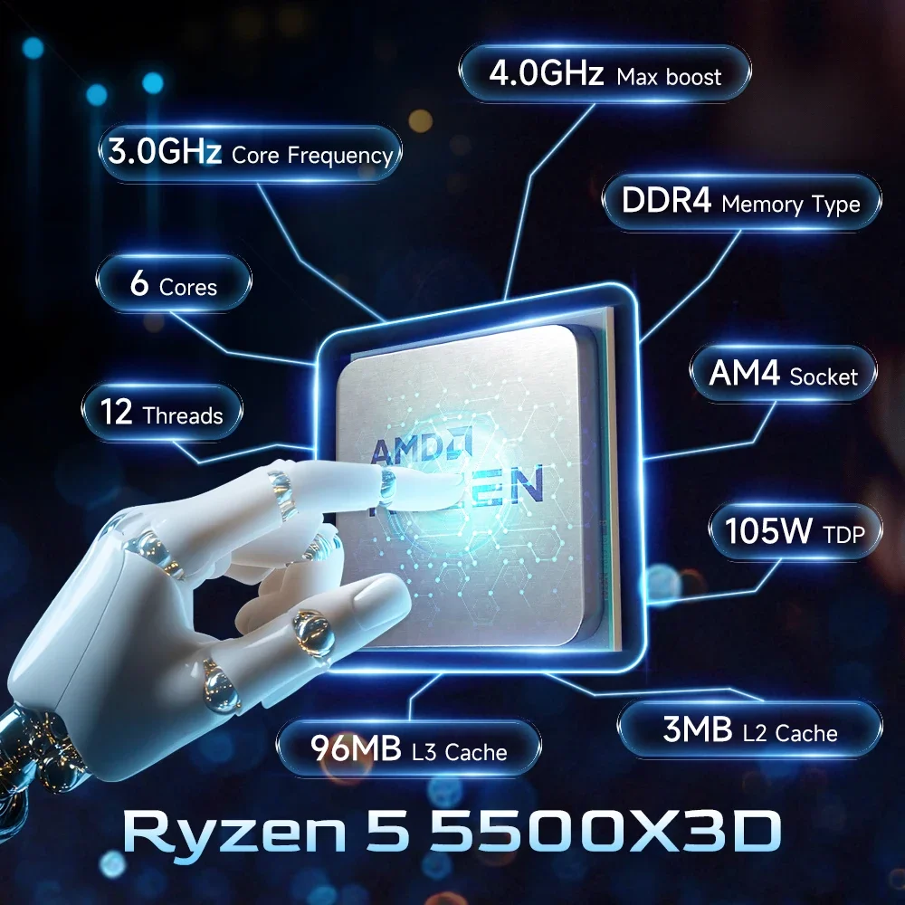 AMD Ryzen 5 5500X3D AM4 7nm Ga - Pc Gaming Amd Ryzen 5 ulasan dan harga